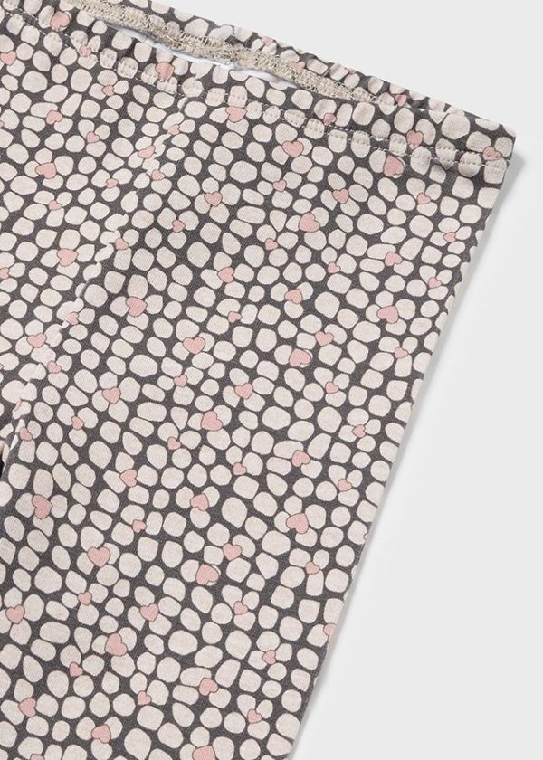 Munstraðar leggings - charcoal - Image 3